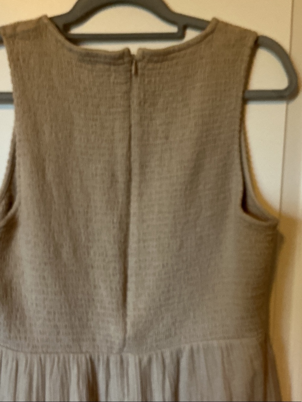 Calvin Klein Sleeveless Maxi Dress in Beige - Picture 6 of 8